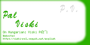 pal viski business card